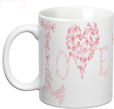 66% OFF on Prithish Floral Love & Heart & Roses Ceramic Mug 330 ml 66% OFF on Prithish Floral Love & Heart & Roses Ceramic Mug 330 ml