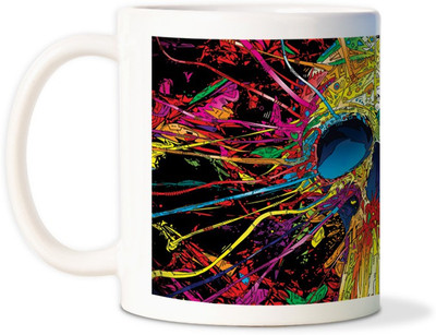 75% OFF on AMY Colorful Skull Abstract Designcoffee Ceramic Mug