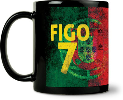 36% OFF on ShopMantra Lu?S Figo Portugal Football Ceramic Mug 300 ml