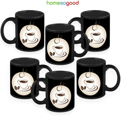 41% OFF on HomeSoGood Coffee Everyday Coffee Ceramic Mug 325 ml, Pack of 6 41% OFF on HomeSoGood Coffee Everyday Coffee Ceramic Mug 325 ml, Pack of 6
