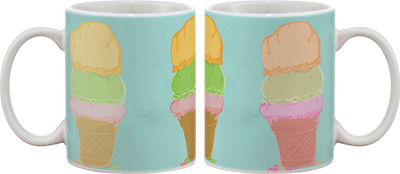 Artifa Ice Cream Porcelain, Ceramic Mug 350 ml Artifa Ice Cream Porcelain, Ceramic Mug 350 ml