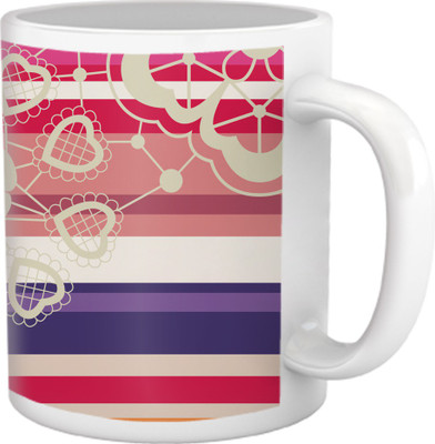 50% OFF on Tiedribbons Kinda Sexy_Modern Geometric_Steamy Stripes Pattern Ceramic Mug 325 ml