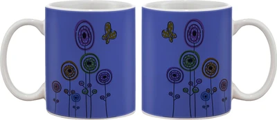 15% OFF on Artifa Flowers And Butterfly Porcelain, Ceramic Mug 350 ml 15% OFF on Artifa Flowers And Butterfly Porcelain, Ceramic Mug 350 ml