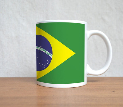 16% OFF on StyBuzz Brazil Flag Porcelain Mug 300 ml 16% OFF on StyBuzz Brazil Flag Porcelain Mug 300 ml