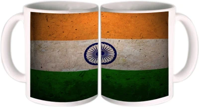 25% OFF on Shopkeeda Indian Flag Ceramic Mug 350 ml