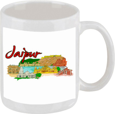 28% OFF on Ellicon D11 Jaipur Place Ceramic Mug 325 ml