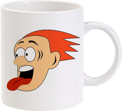50% OFF on Lolprint Sticking Tongue Out Ceramic Mug 325 ml