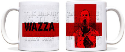 60% OFF on ShopMantra Wazza Rooney England Football Black Ceramic Mug 300 ml