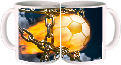 25% OFF on Shopkeeda FIFA 2014 Balls In Row Ceramic Mug 350 ml