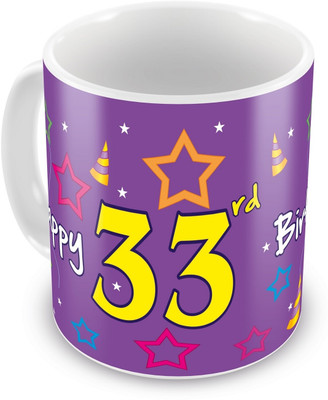10% OFF on Everyday Gifts 33rd Happy Birthday Ceramic Mug