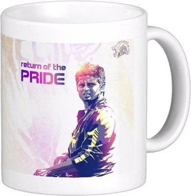 88% OFF on Exoctic Silver Chennai Super King IPL Series XXX 024 Ceramic Mug 300 ml