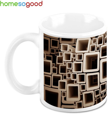 41% OFF on HomeSoGood Arrangement Of Blocks Ceramic Mug 325 ml 41% OFF on HomeSoGood Arrangement Of Blocks Ceramic Mug 325 ml