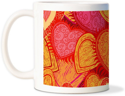 87% OFF on AMY Hearts Valentine Coffee Ceramic Mug 87% OFF on AMY Hearts Valentine Coffee Ceramic Mug