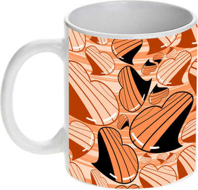 50% OFF on Prithish Hearts Design 8 Ceramic Mug 330 ml 50% OFF on Prithish Hearts Design 8 Ceramic Mug 330 ml