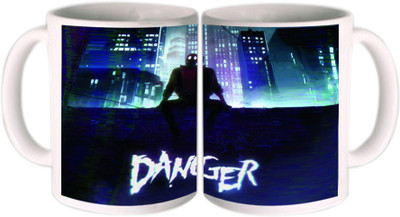 25% OFF on Shopkeeda Danger Blue Ceramic Mug 350 ml