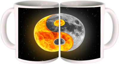 25% OFF on Shopkeeda Amazing Yin Yang Symbol Ceramic Mug 350 ml