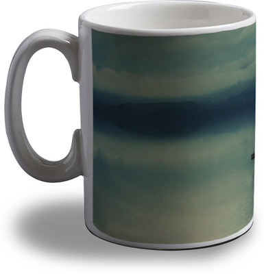 15% OFF on Artifa Boating Alone Porcelain, Ceramic Mug 350 ml