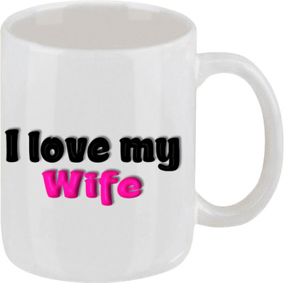 16% OFF on Ellicon 25 I Love My Wife Ceramic Mug