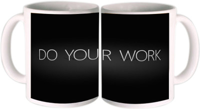 62% OFF on Shopkeeda Do Your Work Ceramic Mug 350 ml 62% OFF on Shopkeeda Do Your Work Ceramic Mug 350 ml