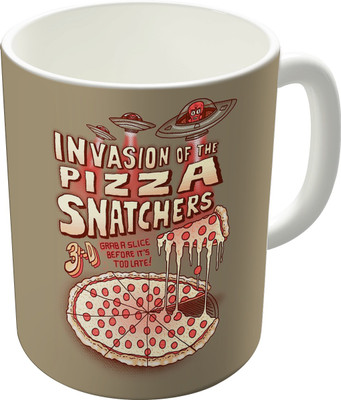 80% OFF on The Fappy Store Pizza Invation Ceramic Mug 300 ml