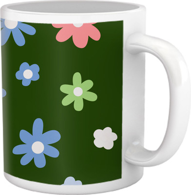 60% OFF on Tiedribbons Shy Shine_Geometric Multicolor_ Black and Beautiful Pattern Ceramic Mug 325 ml