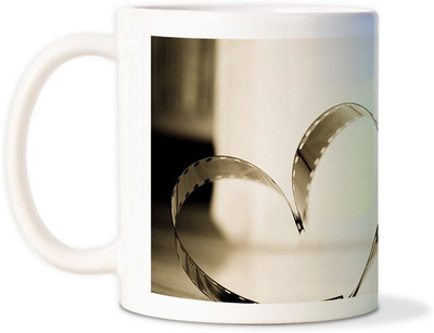 83% OFF on Amy Love Camera Reel Heart Ceramic Mug 83% OFF on Amy Love Camera Reel Heart Ceramic Mug