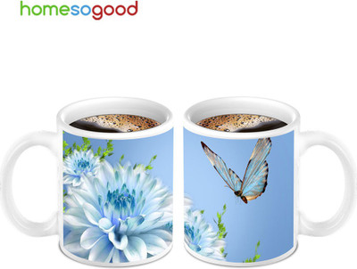 45% OFF on HomeSoGood Stylish Butterfly Cute Coffee 2 Mugs Ceramic Mug 280 ml, Pack of 2 45% OFF on HomeSoGood Stylish Butterfly Cute Coffee 2 Mugs Ceramic Mug 280 ml, Pack of 2