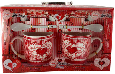 Gift Island GI840A Ceramic Mug 0.3 ml, Pack of 2