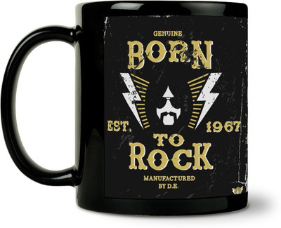 54% OFF on ShopMantra Born To Rock Ceramic Mug 300 ml
