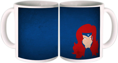 62% OFF on Shopkeeda Jean Grey Ceramic Mug 350 ml