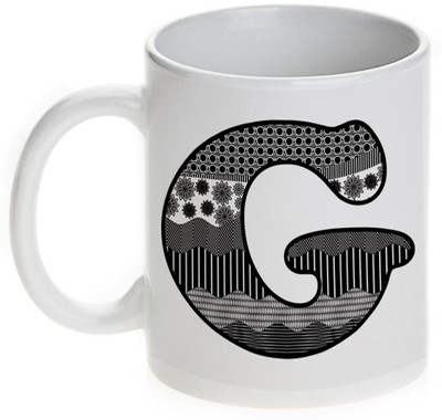 63% OFF on Mugwala G Alphabet Name Ceramic Mug 350 ml 63% OFF on Mugwala G Alphabet Name Ceramic Mug 350 ml
