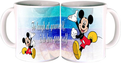 62% OFF on Shopkeeda Mickey Says To Laugh Ceramic Mug 350 ml 62% OFF on Shopkeeda Mickey Says To Laugh Ceramic Mug 350 ml