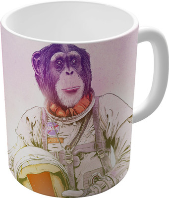 80% OFF on The Fappy Store Space Chimp Ceramic Mug 300 ml