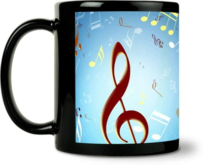 36% OFF on ShopMantra Designed Music Sign Ceramic Mug 300 ml