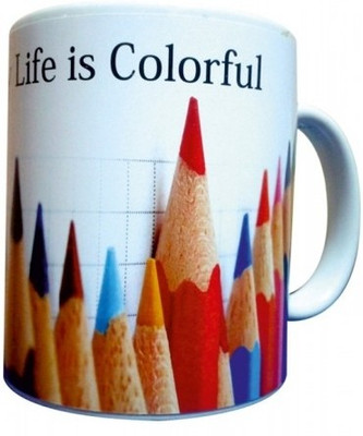 10% OFF on Everyday Gifts Fun Gift - Life of Colorful Ceramic Mug 400 ml