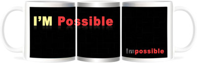 50% OFF on Refeel Gifts I'm Possible Quote Ceramic Mug 325 ml 50% OFF on Refeel Gifts I'm Possible Quote Ceramic Mug 325 ml