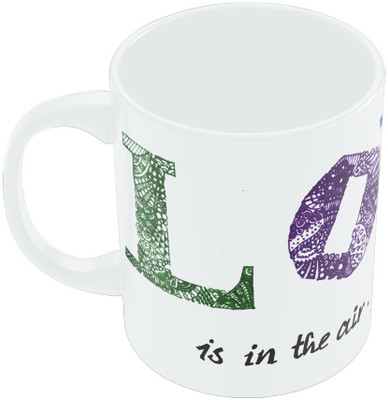 29% OFF on PosterGuy Love Is In The Air Love Ceramic Mug 280 ml