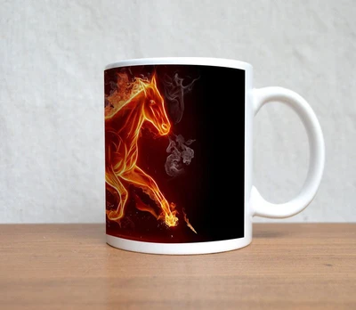 60% OFF on StyBuzz Fire Hourse Abstract Porcelain Mug 300 ml 60% OFF on StyBuzz Fire Hourse Abstract Porcelain Mug 300 ml