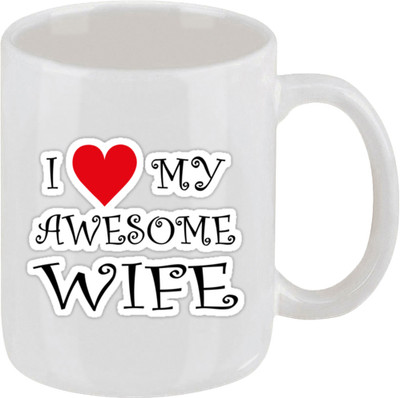 16% OFF on Ellicon 7 I Love My Awesome Wife Ceramic Mug