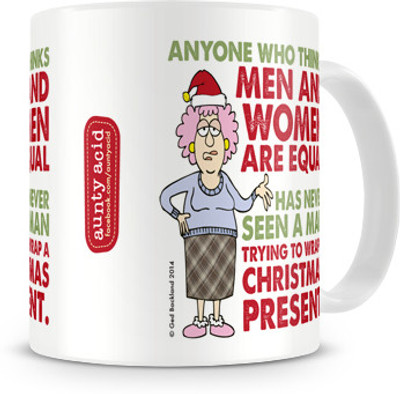 35% OFF on Tashanstreet Aunty Acid - Men and Women are equal Ceramic Mug 325 ml