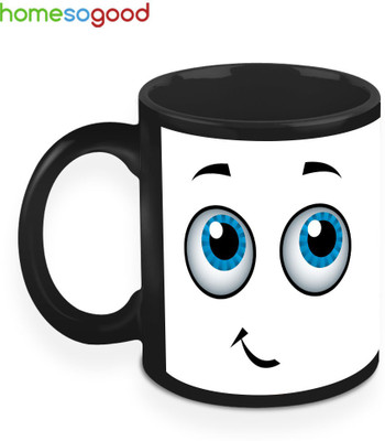 33% OFF on HomeSoGood The Power Of Expression Coffee Ceramic Mug 280 ml