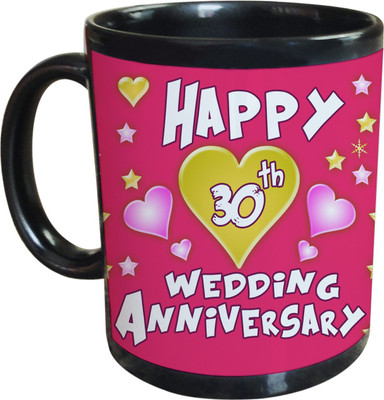 66% OFF on SajawatHomes 30th Wedding Anniversary Coffee Ceramic Mug 350 ml 66% OFF on SajawatHomes 30th Wedding Anniversary Coffee Ceramic Mug 350 ml