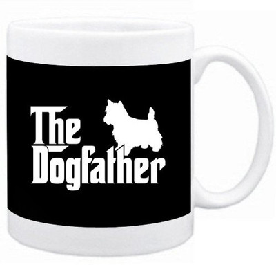 40% OFF on Teeskart The Dogfather Porcelain Mug 300 ml