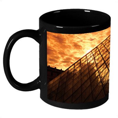 72% OFF on AMY Beautiful Louvre Pyramid In Shinshine Ceramic Mug 325 ml