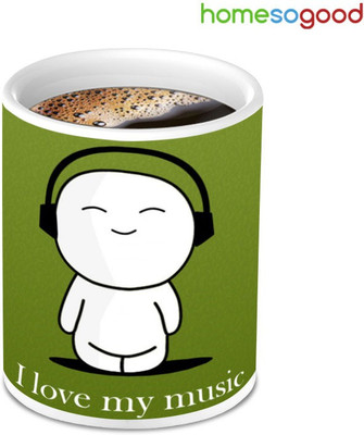 41% OFF on HomeSoGood I Love My Music Ceramic Mug 280 ml 41% OFF on HomeSoGood I Love My Music Ceramic Mug 280 ml