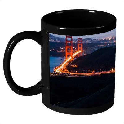 72% OFF on AMY Beautiful San Francisco Sunset Scenery Ceramic Mug 325 ml