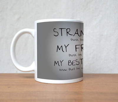 60% OFF on StyBuzz Strangers My Best Friend Porcelain Mug 300 ml 60% OFF on StyBuzz Strangers My Best Friend Porcelain Mug 300 ml