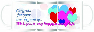 50% OFF on Refeel Gifts Wish You A Happy Married Life Ceramic Mug 325 ml 50% OFF on Refeel Gifts Wish You A Happy Married Life Ceramic Mug 325 ml