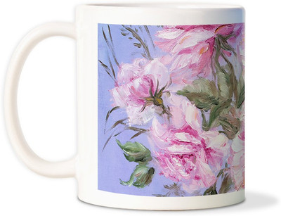 87% OFF on AMY Watercolors Paint Pink Ceramic Mug
