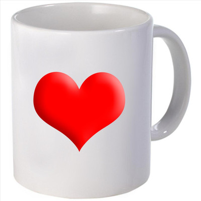 Snoogg heart print Ceramic Mug Snoogg heart print Ceramic Mug